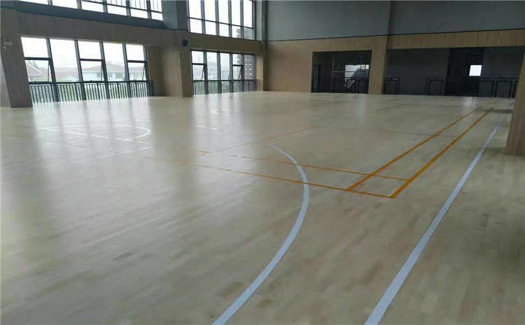 專業的木地板籃球館雙層龍骨結構