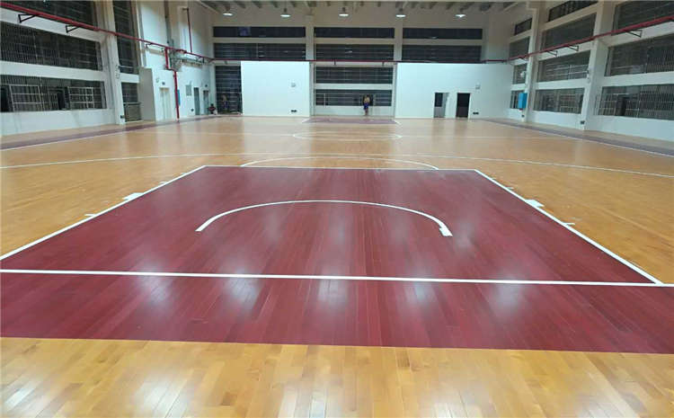 橡膠木運動籃球地板結構