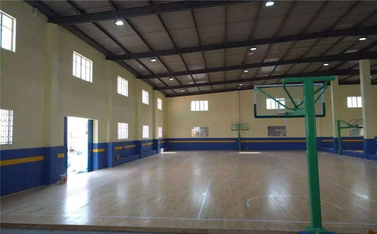 24厚排球館木地板主輔龍骨結構