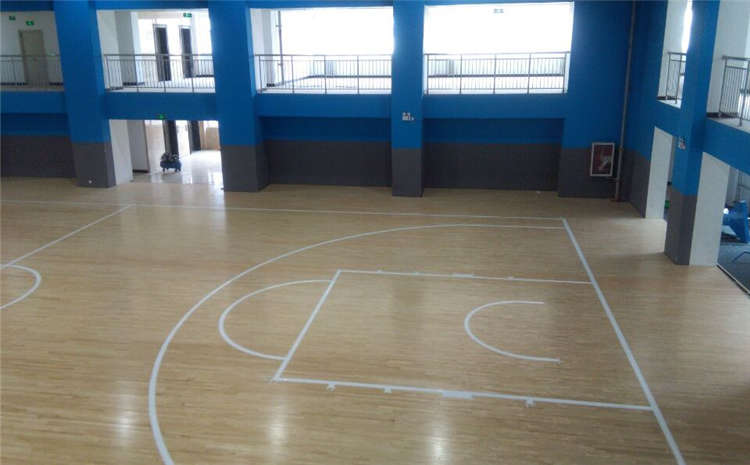 學校體育館木地板雙層龍骨結構