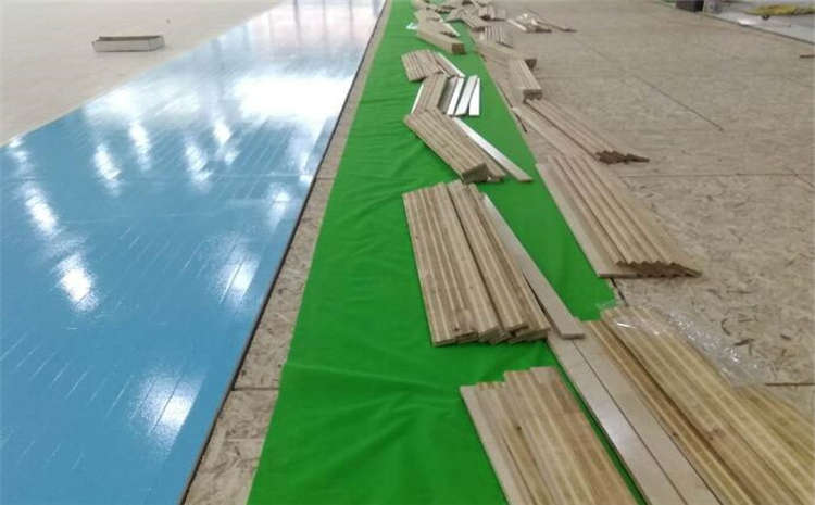 五角楓籃球運動地板結構